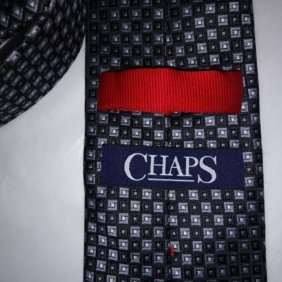 Chaps Navy Blue Silk Tie - Picture 2 of 3